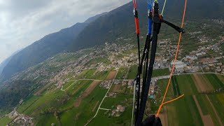 Gleitschirmfliegen in Italien  Bassano del Grappa 4K [upl. by Neved465]