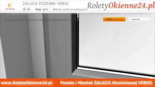 Żaluzja Aluminiowa VENUS Montaż i Pomiar RoletyOkienne24 pl [upl. by Nnylassej]