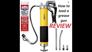 REVIEW  Amazon 8000 PSI Grease Gun w Pistol Grip diy review fixed new automobile mechanic [upl. by Jammie]