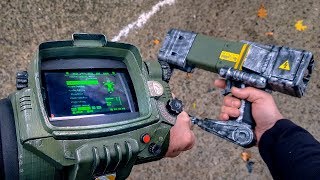 PIP BOY amp LASER PISTOL FROM FALLOUT HOW TO MAKE [upl. by Wordoow919]