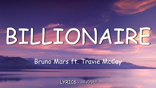 Billionaire  Bruno Mars  Lyrics Video [upl. by Lokkin]