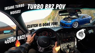 INSANE TURBO BRZ POV DRIVING CRAZY TURBO SOUNDS [upl. by Hastings477]