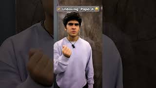 Unboxing Papa Ji🎉😂 funny comedy shorts unboxing [upl. by Ahsenra]