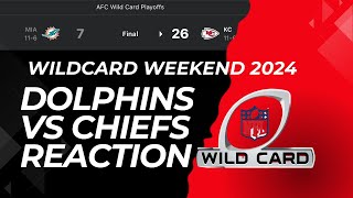 Dolphins vs Chiefs Wildcard Reaction  Chiefs Defense held The Dolphins Offense to 1 TD [upl. by Pirbhai]