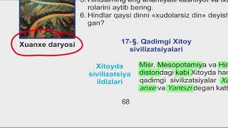 6sinfQADIMGI DUNYO TARIXI 17MavzuQadimgi Xitoy sivilizatsiyalari [upl. by Akerboom]