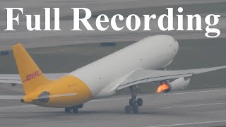 IRL DHL A330 Compressor Stall Full Recording Reupload [upl. by Boorer287]