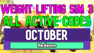 Weight Lifting Simulator 3 Codes October 2022 ROBLOX WORKING Weight Lifting Simulator 3 Codes [upl. by Nasaj]