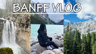 CANADA 🇨🇦 VLOG  Johnston Canyon Moraine Lake amp Lake Louise  Banff Town  Travel Edition Part 2 [upl. by Ysnap]