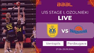 Pardaugava 2010 vs Ventspils 2010 BBBL Boys U15 [upl. by Tnilc47]