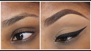 Eye Brow tutorial with and with out concealer [upl. by Lucania185]