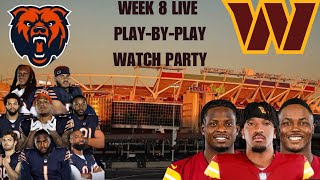 NFL WEEK 8 Chicago Bears vs Washington Commanders Live Play By Play Watch Party Reactions [upl. by Ikik]