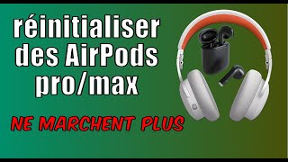 réinitialiser AirPods Pro ou AirPods Max ne se connecte pasne se chargent pasne sallument plus [upl. by Donelson828]