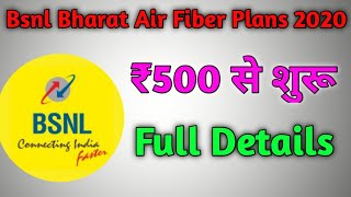 Bsnl Bharat Air Fiber Plan  Bsnl Unlimited Plans 2020  bsnl airfiber  technical sanju [upl. by Argyle]