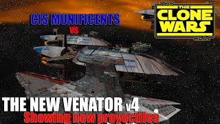 The New Venator v4  Star Wars the Clone Wars vs CIS Munificents [upl. by Higinbotham]