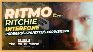 🎹 Ritmo Ritchie cover Interfone sem Sampler para Teclados Yamaha Psr650670Sx600700900 [upl. by Esil216]