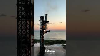 SpaceXs rocket booster AWES audience as it returns to launch tower [upl. by Territus609]