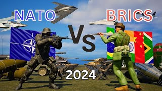 NATO vs BRICS Military Power Comparison 2024 [upl. by Lleynad542]