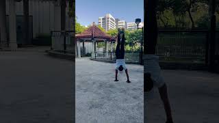 Handstand Circular Walk viralvideo youtubeshorts viralshorts fitness workout [upl. by Kcinemod]