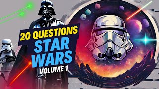 STAR WARS Quiz  Volume 1  20 Question Trivia [upl. by Eremehc]