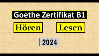 Goethe Zertifikat B1 Hören Lesen Modelltest mit Antworten am Ende  Vid  218 [upl. by Liakim]