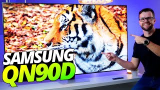 Samsung QN90D Review A melhor TV QLED de 2024 [upl. by Ailema836]