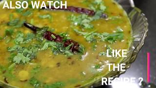 Chana Dal Tadka Without Tomato  Bihari Style Chana Dal Tadka  Cholar Dal [upl. by Annovaj]