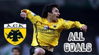 Nacho Scocco • Όλα τα Γκολ με την ΑΕΚ 20082011 [upl. by Annayoj]