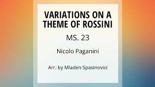 Variations on a Theme of Rossini cello duet  Nicolo Paganini [upl. by Autumn]