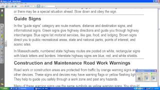 Massachusetts Drivers Manual Read Out Loud Chapter 44 [upl. by Fayre]