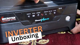 UNBOXING  Microtek 1225 V I Installation  Smart Hybrid Inverter  Best Inverter for Home amp office [upl. by Atiral757]