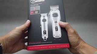 Hatteker Clipper and Trimmer combo pack unboxing [upl. by Aidyn]