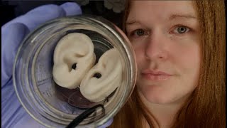 ASMR  Your Ears Inside A Mason Jar W Mouth Sounds Glove Whispering [upl. by Nhojleahcim]