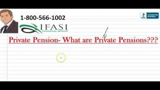 Private Pensions Easily Explained Private Pension [upl. by Silden]