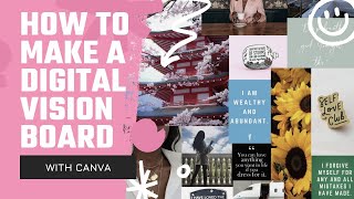 How to Make a Vision Board Phone Wallpaper on Canva [upl. by Naras]