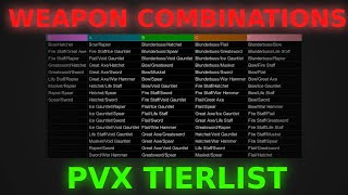 New World Weapon Combinations PVX Tierlist  The Best Weapon Combos [upl. by Evelc909]