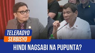 Duterte never confirmed House probe attendance solon  Johnson Ikwento Mo 12 November 2024 [upl. by Egidius796]