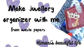 How to make jwellery organizerbest out of waste [upl. by Readus143]