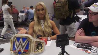 Carmella Interview Ronda Rousey Critics Womens Revolution Charlotte amp Becky Lynch [upl. by Atile]