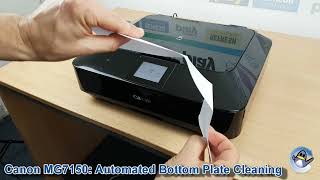 Canon Pixma MG7150 How to CleanReduce Ink Smears with Bottom Plate Cleaning [upl. by Carma20]