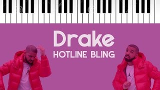 Drake  Hotline Bling  Piano Cover [upl. by Terrene]