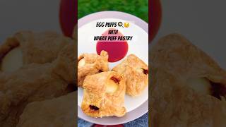 Golden amp Crispy Egg Puffs in Minutes  Egg Puffs Recipe  Wheat Pastry  Air Fryer Egg Puffs food [upl. by Kohler]