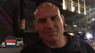 Cain Velasquez talks WWE SmackDown appearance vs Brock Lesnar  ESPN MMA [upl. by Ahserkal]