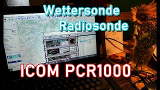 Blackbox Funkscanner Icom PCR1000 ► Wettersonde Radiosonde ► SkyScan Breitband Antenne [upl. by Nwahsauq]