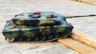 Rc Tank German Leopard 2A6 metal versi Indonesia Full Review  jakarta hobby [upl. by Ttihw]