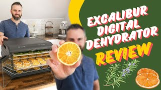 Excalibur 6 Tray Digital Dehydrator Review Lets dehydrate some orange slices and fresh herbs [upl. by Gniy]