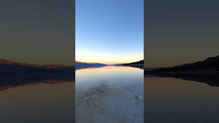 Badwater Basin Death Valley National Park temporary lake travel deathvalley visitcalifornia [upl. by Abby755]