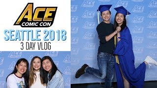 VLOG SEATTLE ACE COMIC CON  MEETING TOM HOLLAND LIZ OLSEN HIDDLESTON MACKIE [upl. by Turmel]