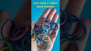 DIY Friendship Bracelet Crafting Your Own Friendship Bracelet with Rubber Bands 😍❤️ diy [upl. by Hillinck]