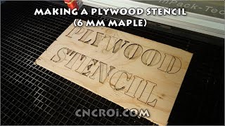 Making a plywood stencil 6 mm maple [upl. by Eimme]