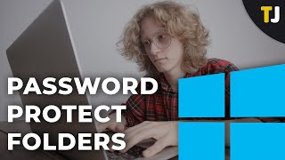 How to Password Protect a Folder Windows 10 [upl. by Rahr]